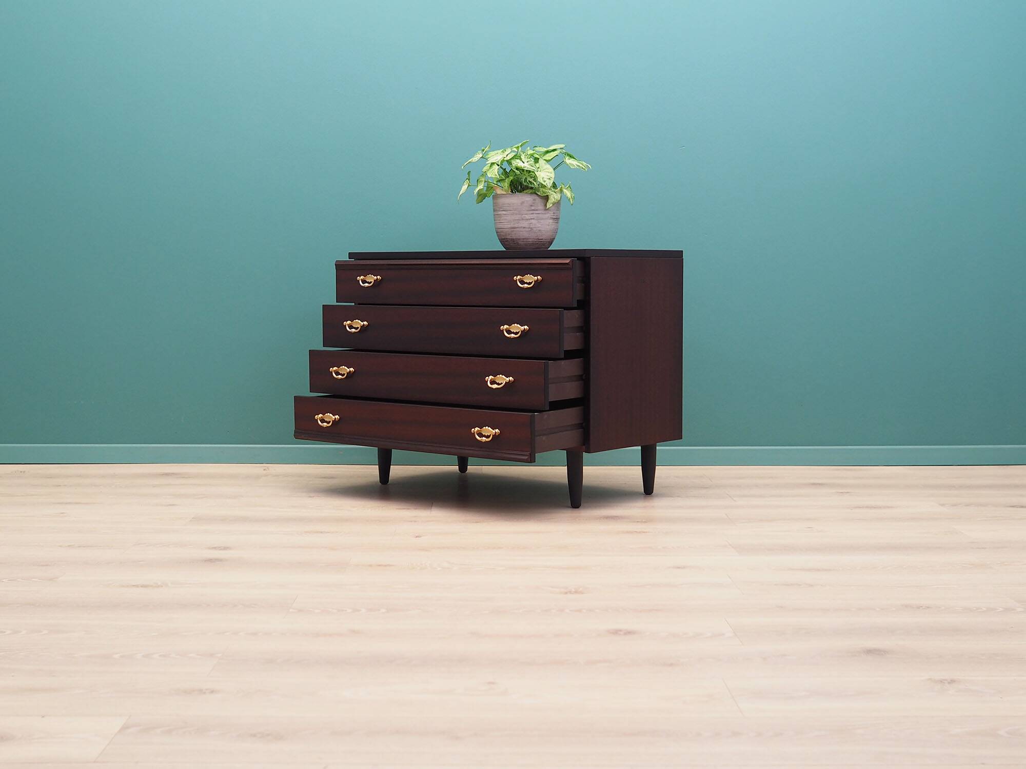 Mahogany chest of drawers, 60s, Danish design, made in Denmark