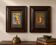 Pair of antique paintings – Russian illustrations – Pushkin – antique frames