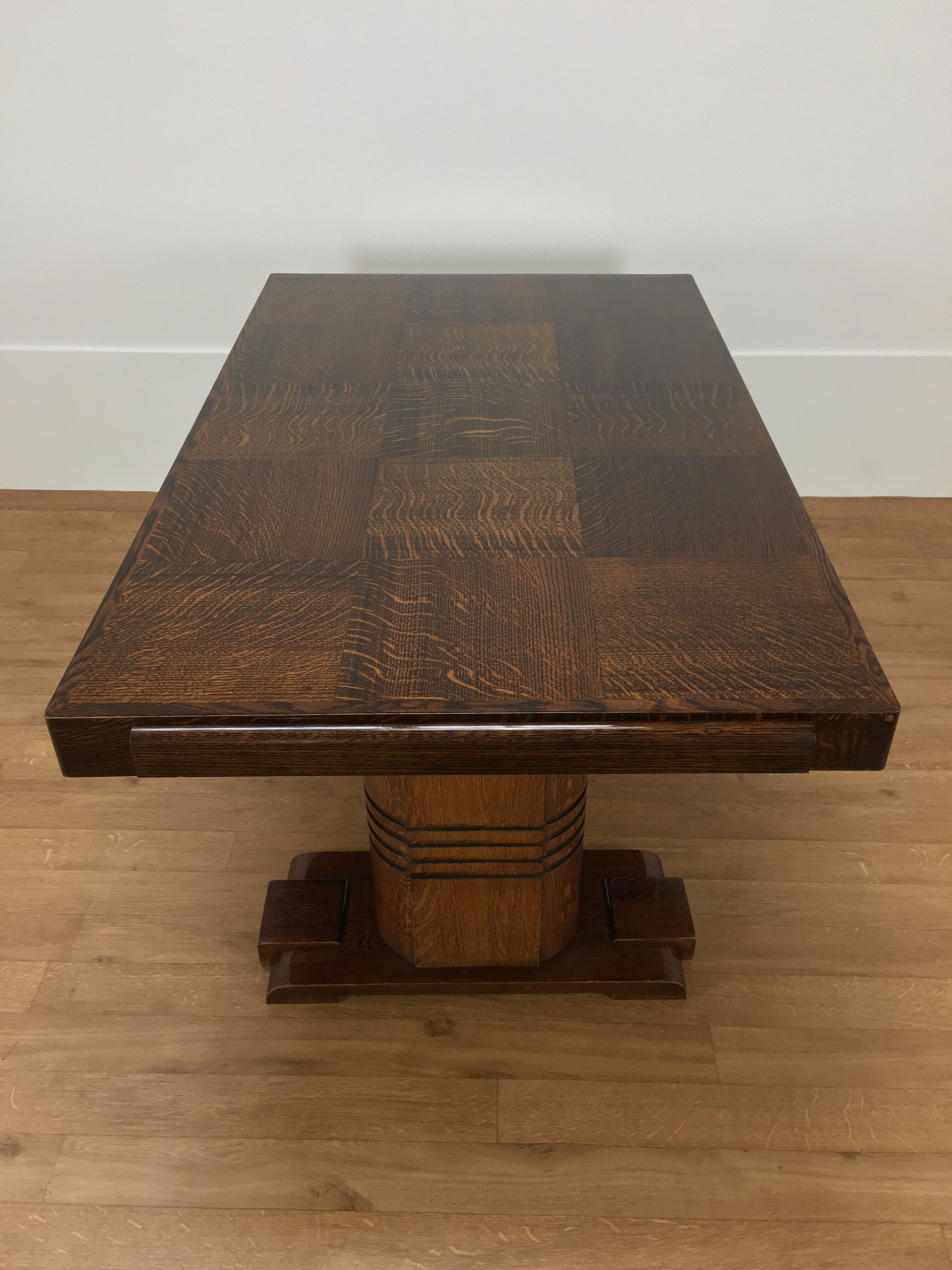 Massive and expandable art deco brutalist table