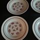 Series of six Pexonne earthenware dessert plates model Algiers