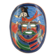 Colorful terracotta mask from Mexico, 1970s