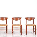 Ensemble de 4 chaises à repas en teck par Peter Hvidt & Orla Molgaard-Nielsen