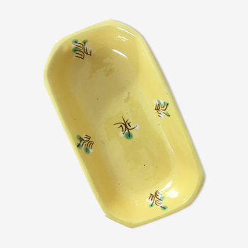 Yellow ceramic butter maker