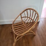Children's wicker armchair