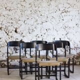 Set of 6 Traineau chairs by Baumann, 1960