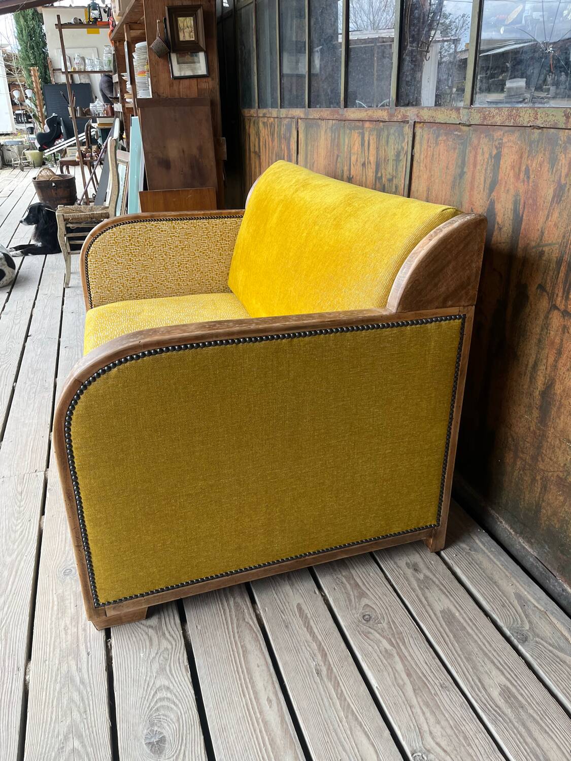 Art Deco two-seater sofa
