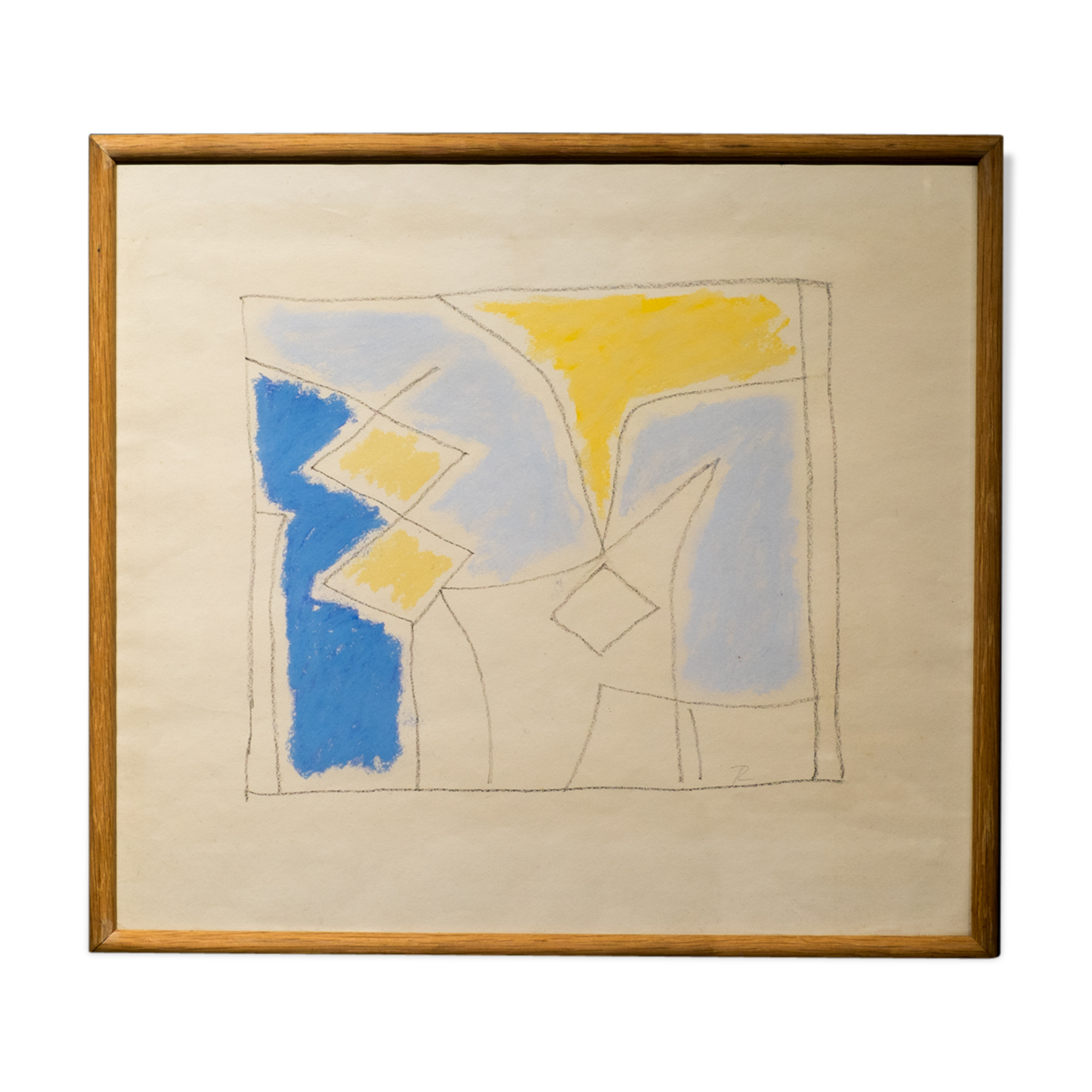 Rene Richetin . abstract composition. Cobra movement..