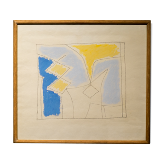 Rene Richetin . abstract composition. Cobra movement..
