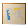 Rene Richetin . abstract composition. Cobra movement..