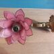 Wall lamp Lotus flower petal mother-of-pearl bronze base