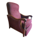 Louis XV style velvet and cherry wood reclining armchair
