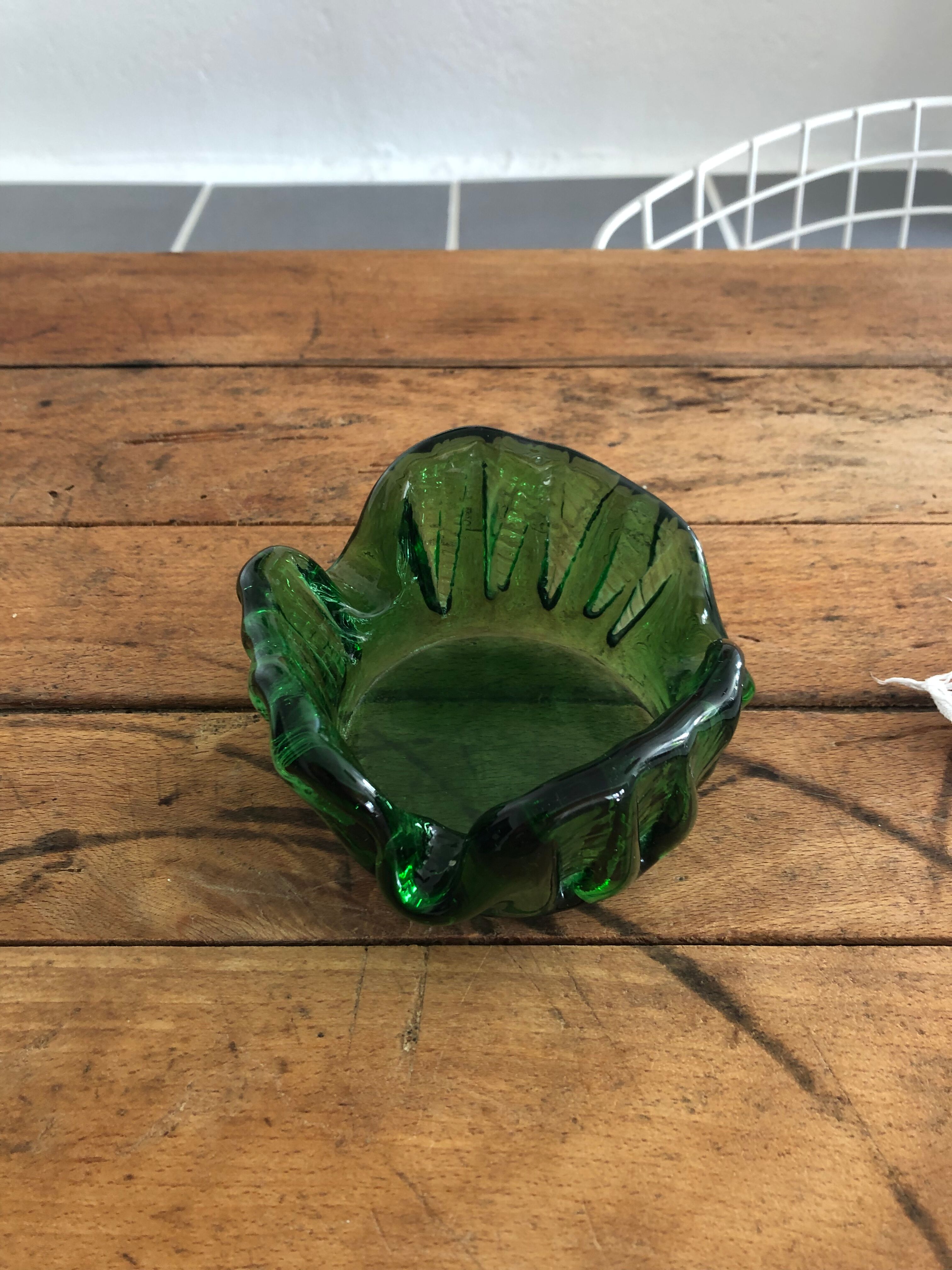 Cendrier pâte de verre vintage