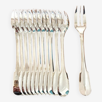 Christofle cluny 12 cake forks