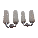 Set of 2 double wall sconces, 1960s