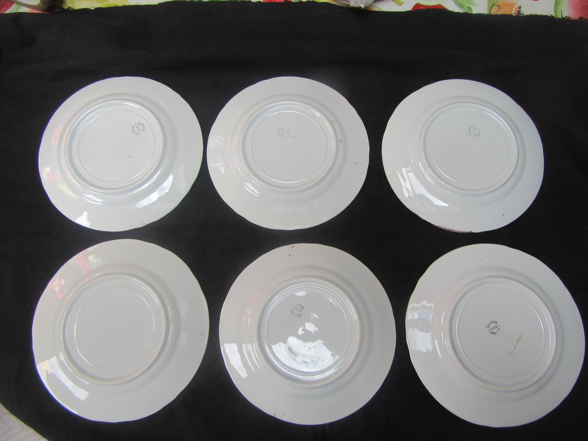 6 assiettes à dessert st amand nord hamage - terre de fer