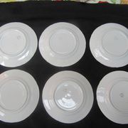 6 assiettes à dessert st amand nord hamage - terre de fer