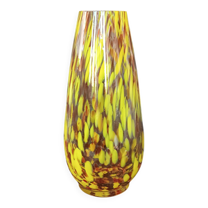 vase conique verre de - jaune