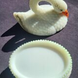 Swan bombonniere in opaline Vallerysthal