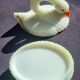 Swan bombonniere in opaline Vallerysthal