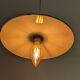 Vintage industrial pendant light in green enamelled sheet metal