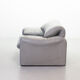Cassina Lounge Chair 'Maralunga' by Vico Magistretti in Grey Leather 1970s