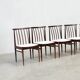 Ensemble de six chaises de salle à manger en palissandre AWA