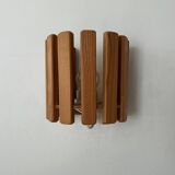 Vintage pine wall lamp, Sweden 1970