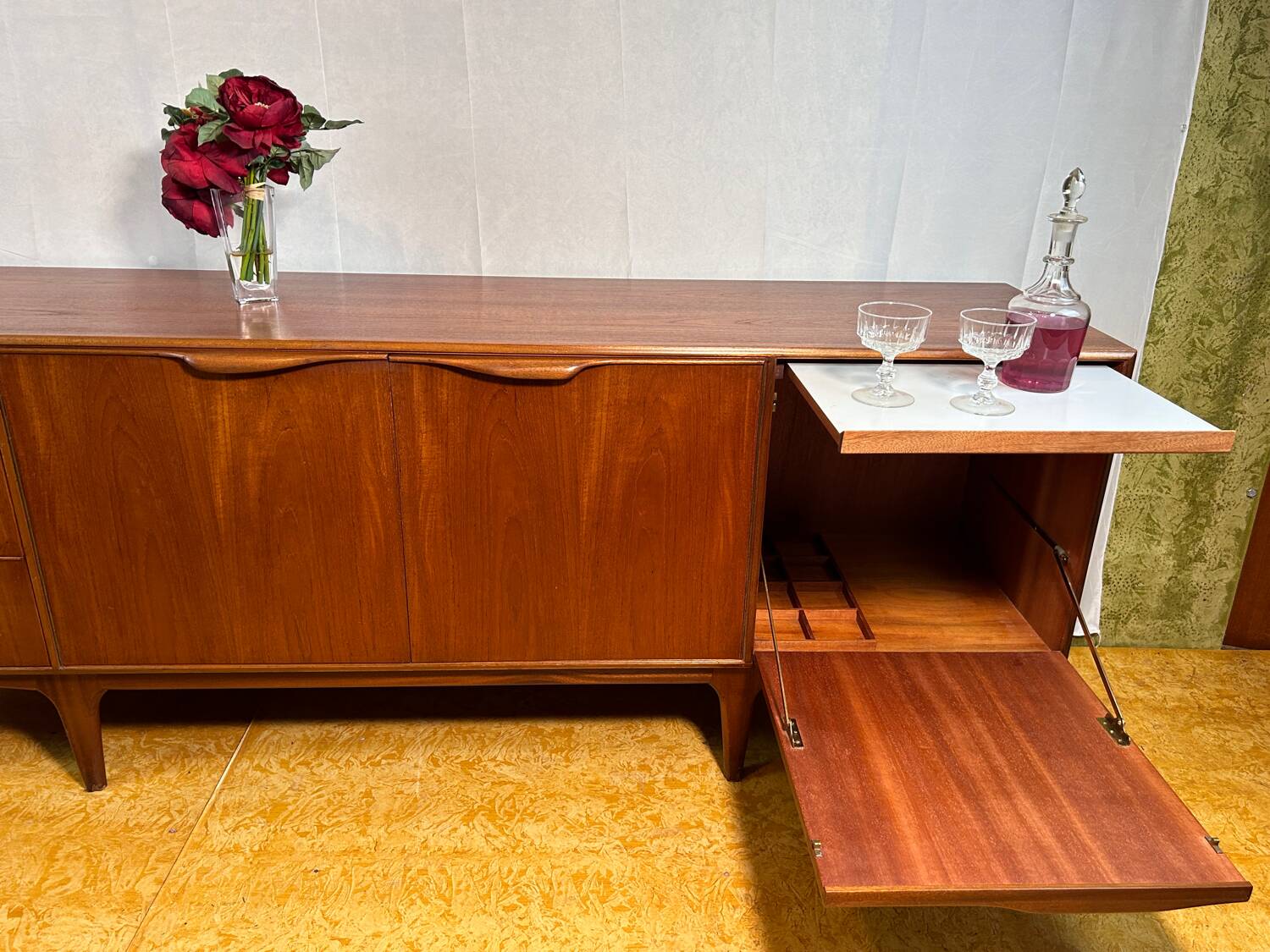 Mid century retro vintage teak McIntosh sideboard 1960 Dunvegan