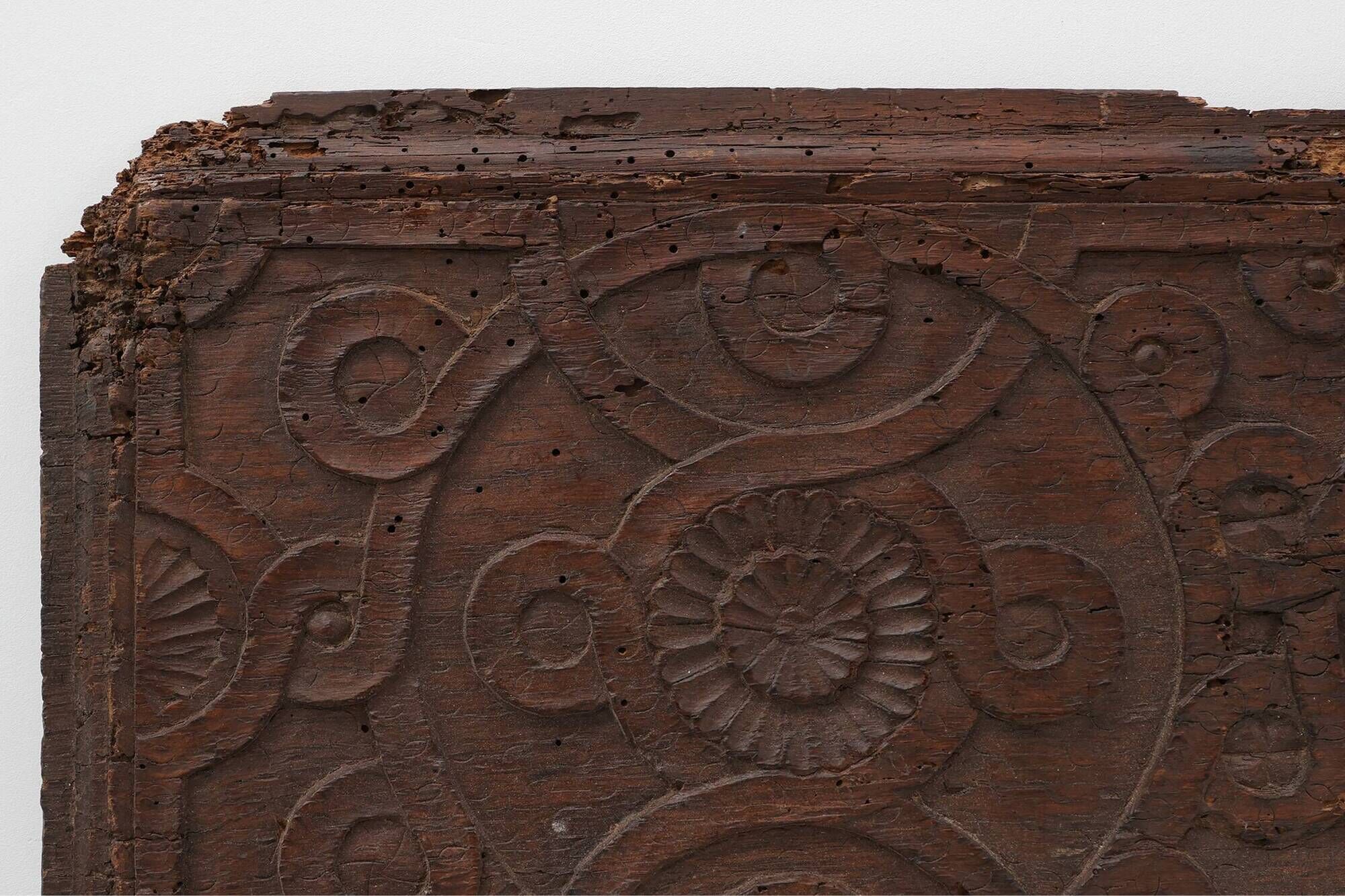 16th Century Gothic Wood Panel from France with Geometric Ornament