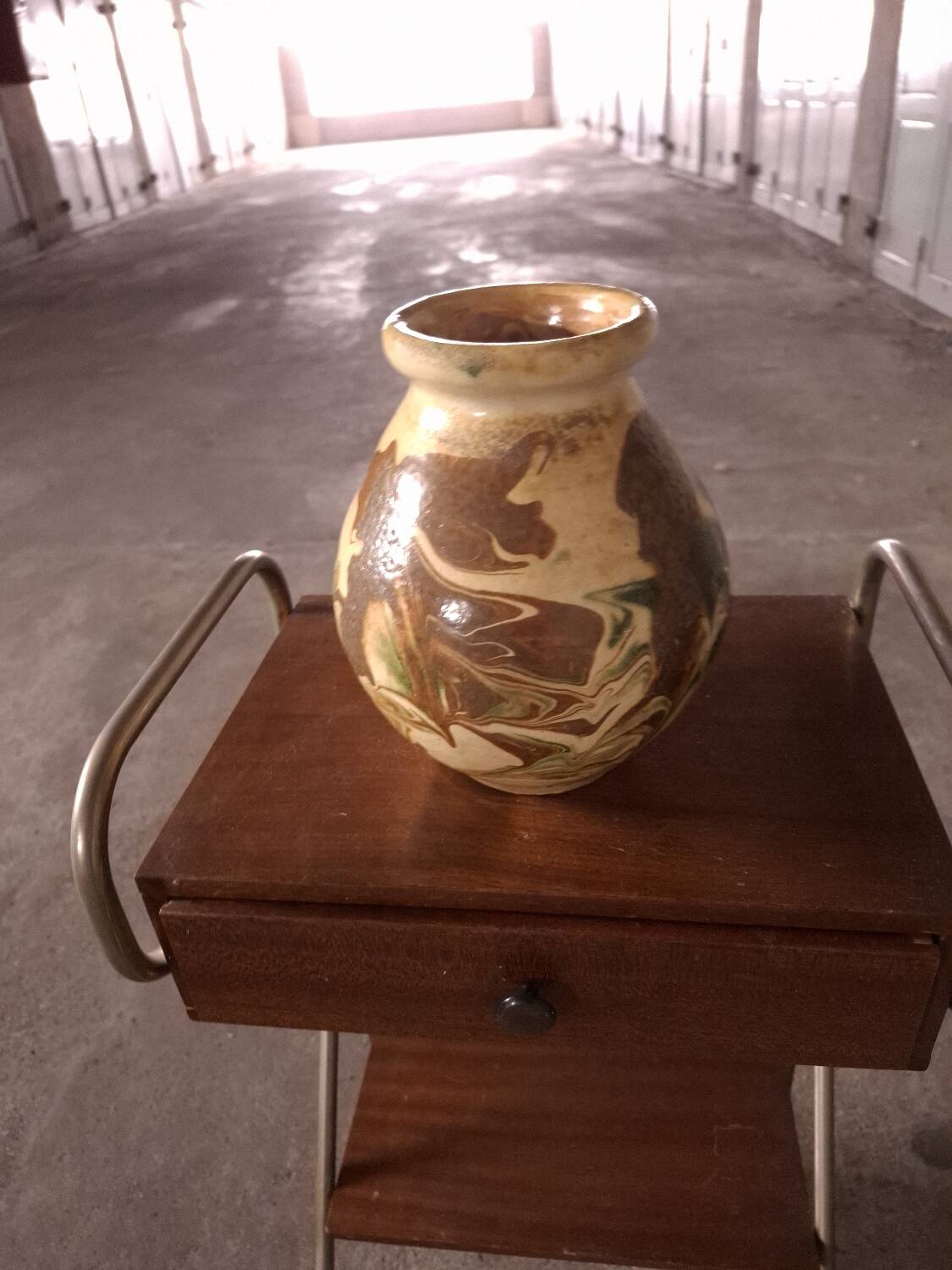 Southwest grease pot, jasper