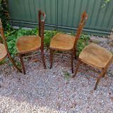 Lot of 4 bistro chairs Cambier