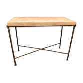 Table serves steel and beech office