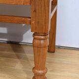 Old colonial varangue bench in teak – mid 20th century