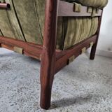 Pair of Brazilian rosewood armchairs, 70s
