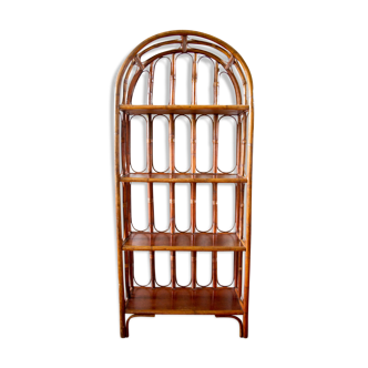 Rattan bookcase