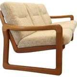Holstebro deense vintage teak bank 'Karstoff'