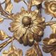 Vintage chandelier in gilded metal
