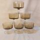 Set of 6 vintage Luminarc champagne glasses, Sweden model, smoked glass