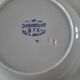 4 assiettes creuses Dordrecht Boch Frères La Louvière