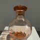 Pink glass liqueur decanter