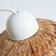 Vintage flower suspension in wicker rattan