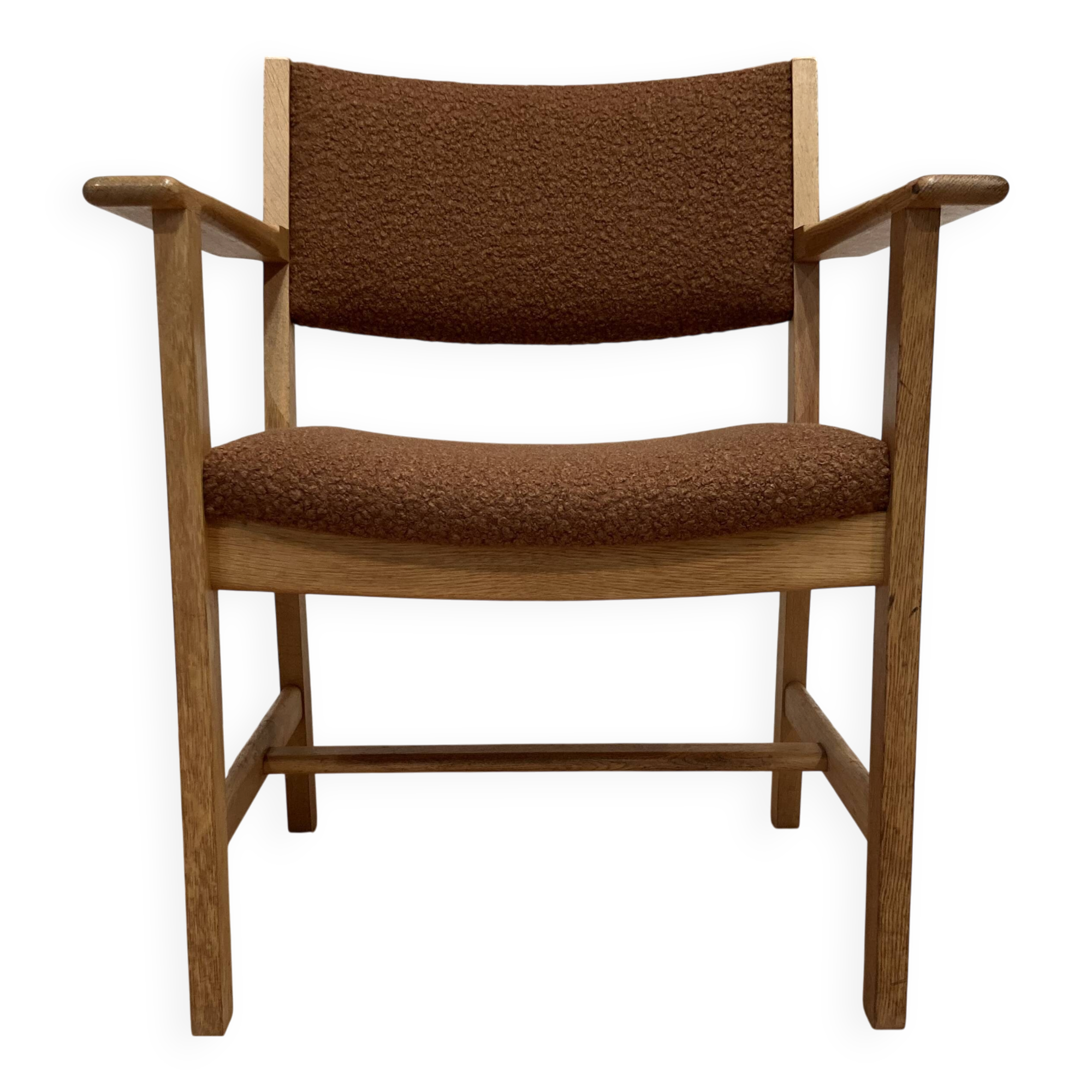 Scandinavian design armchair stamped "hans wegner" 1960.