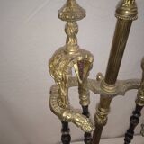 Serviteur De Cheminée En Bronze XIXe  Napoléon III Signée
