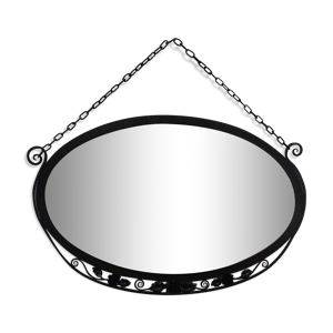 miroir ovale art déco