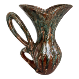 Vase with handle pottery Sars Maine