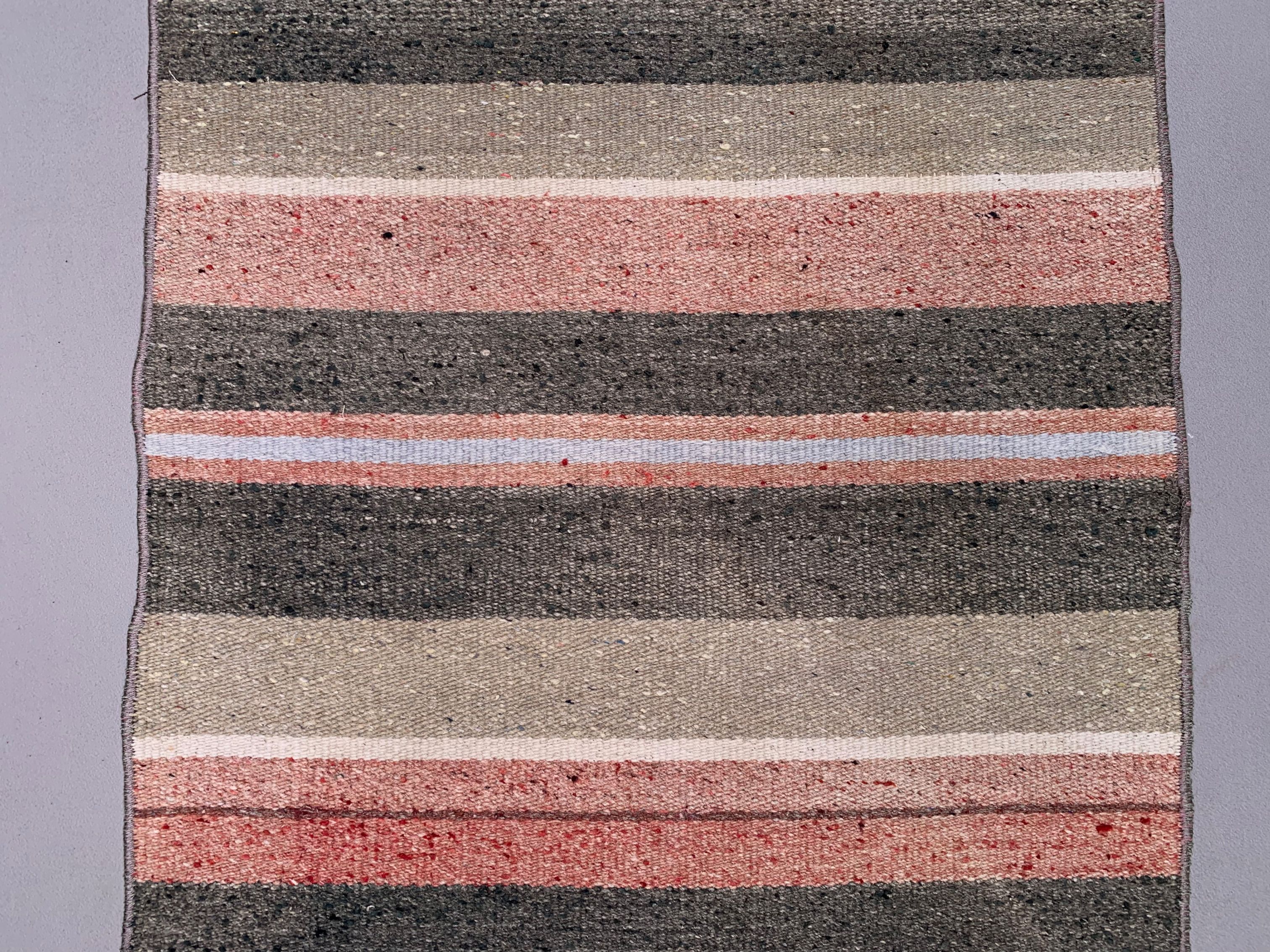 Old Turkish narrow Kilim Runner 217x49 cm shabby chic, vintage kelim