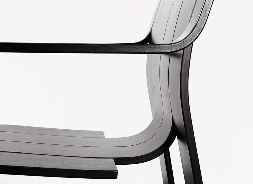 Gijs Bakker set of 4 strip armchairs for Castelijn, 1974