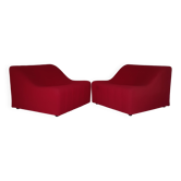 Pair of chromatic swivel armchairs by Kwok Hoi Chan, Steiner
