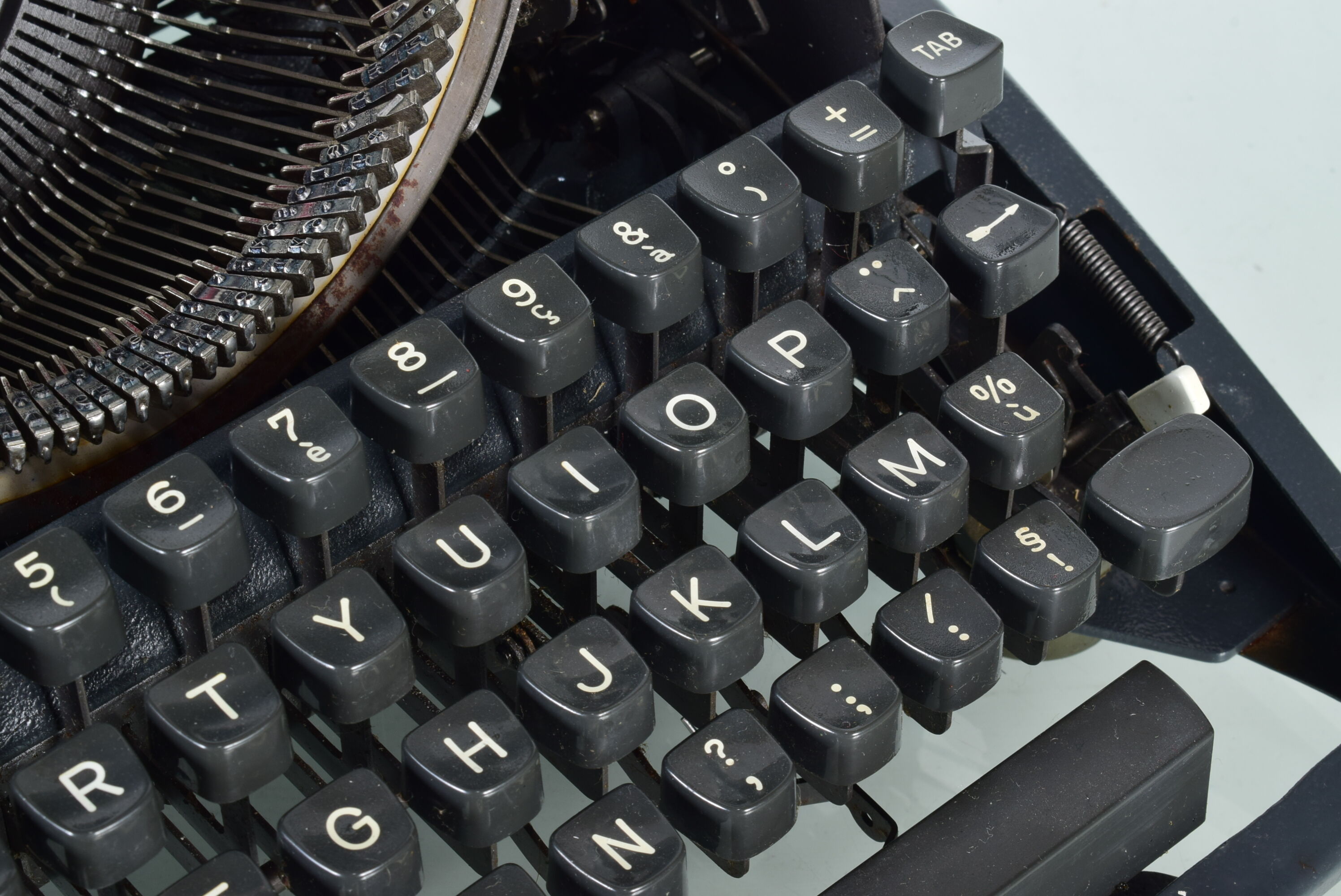 Olympia typewriter with suitcase