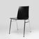 21th Century Black Chair with Wooden Seat, Belgium